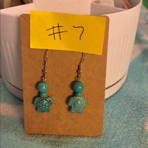 Dingle turtle earrings